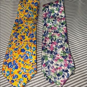 Men’s floral tie duo